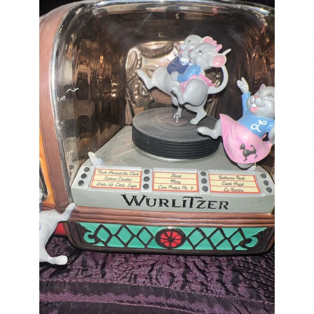 Franklin Mint Jukebox Jamboree Vintage Rock Around The Clock Musical‎ Mice Work